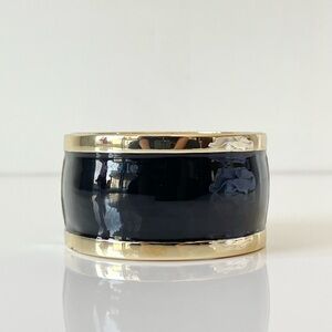 Black & Gold Hinge Bracelet